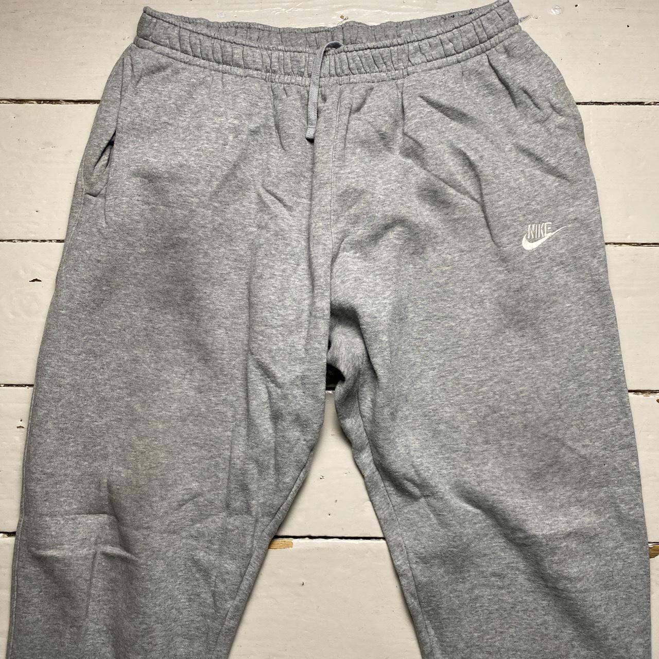 Nike Swoosh Grey and White Baggy Joggers