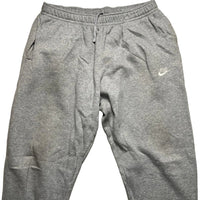Nike Swoosh Grey and White Baggy Joggers (XL)