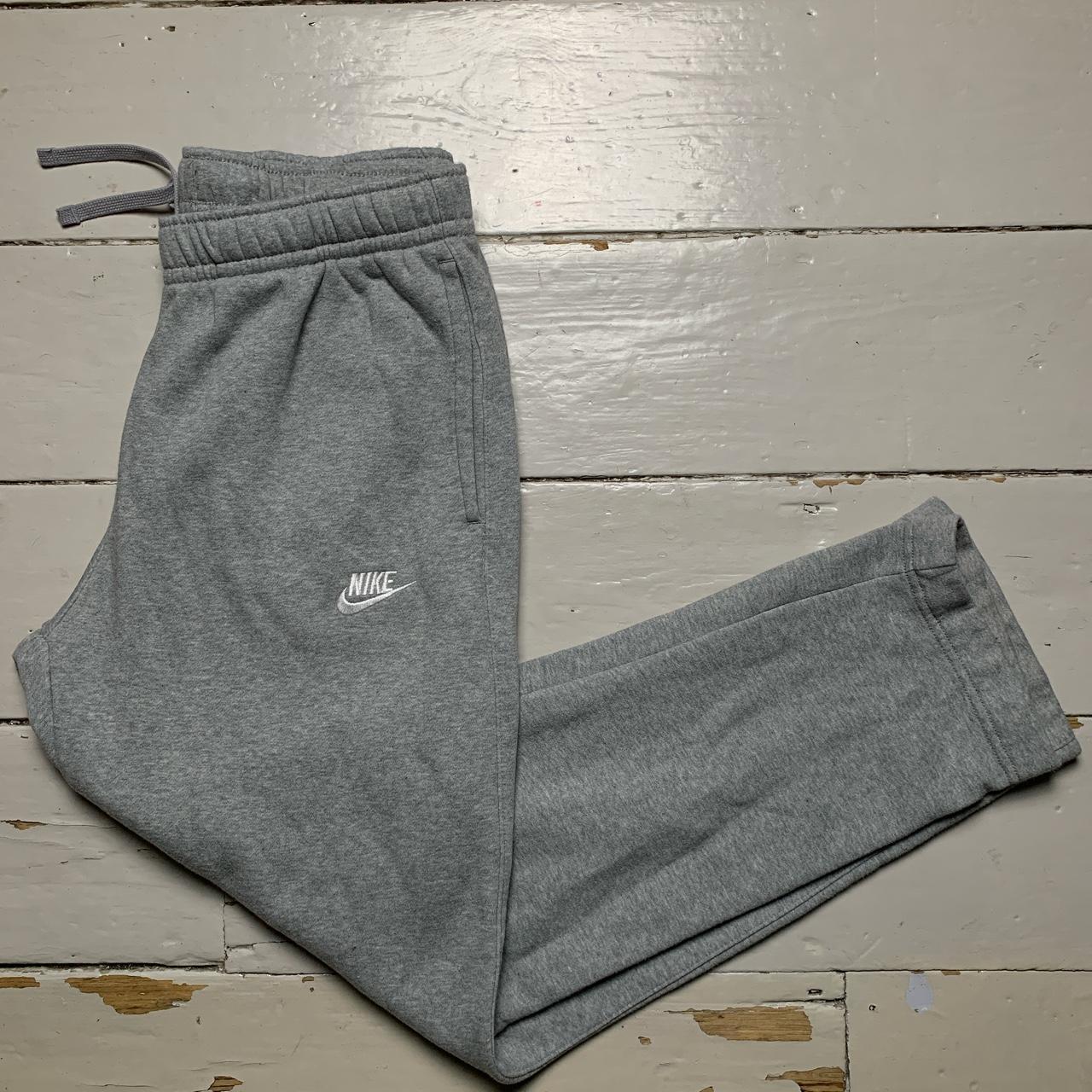 Nike Swoosh Grey and White Joggers