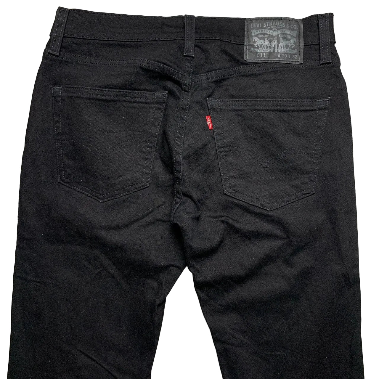 Levis 511 Jet Black Slim Fit Jeans (30W)