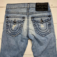 True Religion Ricky Super T Big Stitch Blue and Navy Jeans