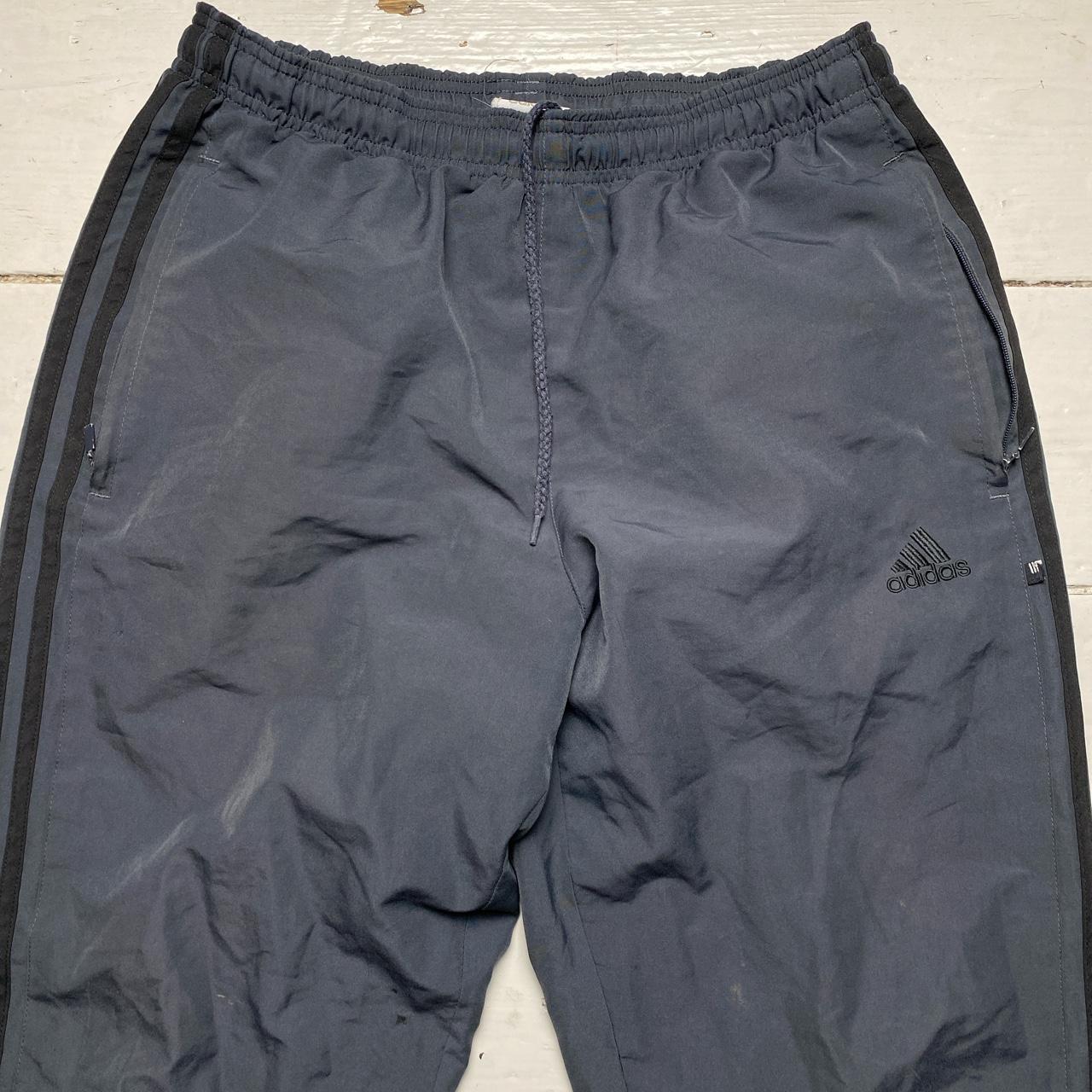 Adidas Baggy Shell Track Pant Grey and Black Bottoms