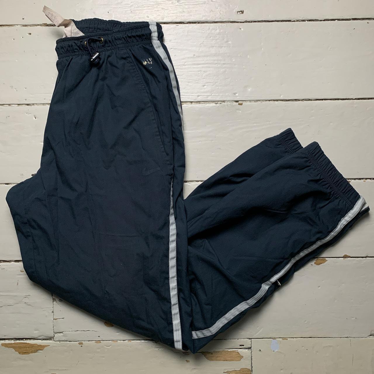 Nike Air Max Vintage Navy and White Shell Trackpant Baggy Bottoms