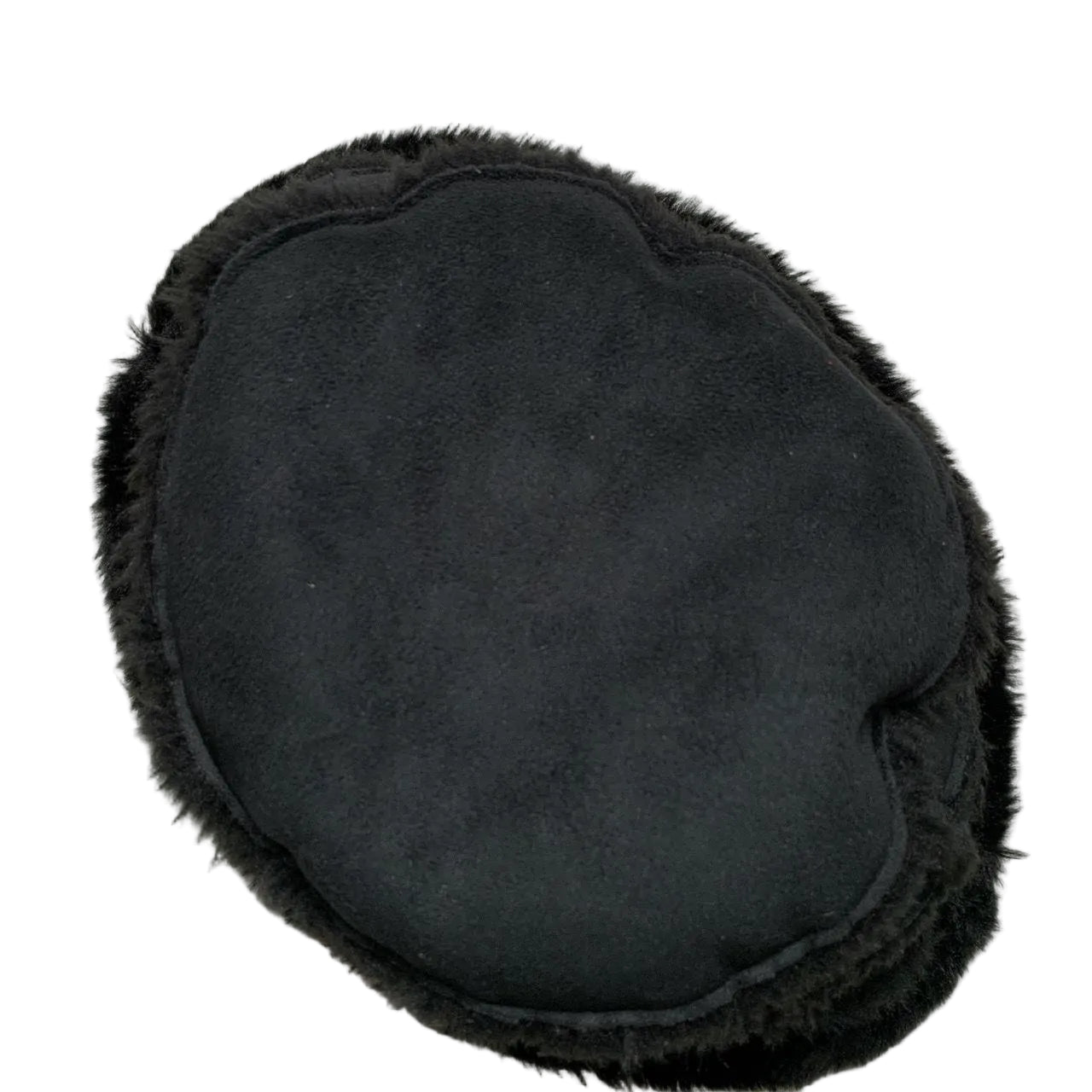 Barbour Black Suede Faux Fur Bucket Hat
