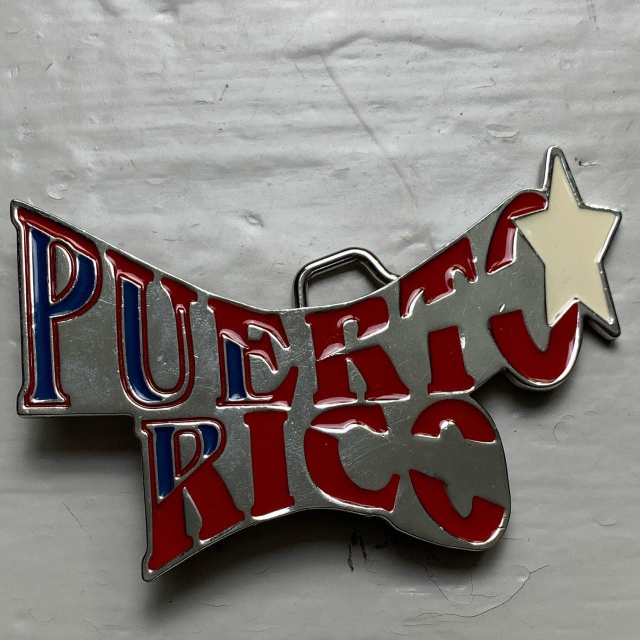 Puerto Rico Y2K Vintage Belt Buckle