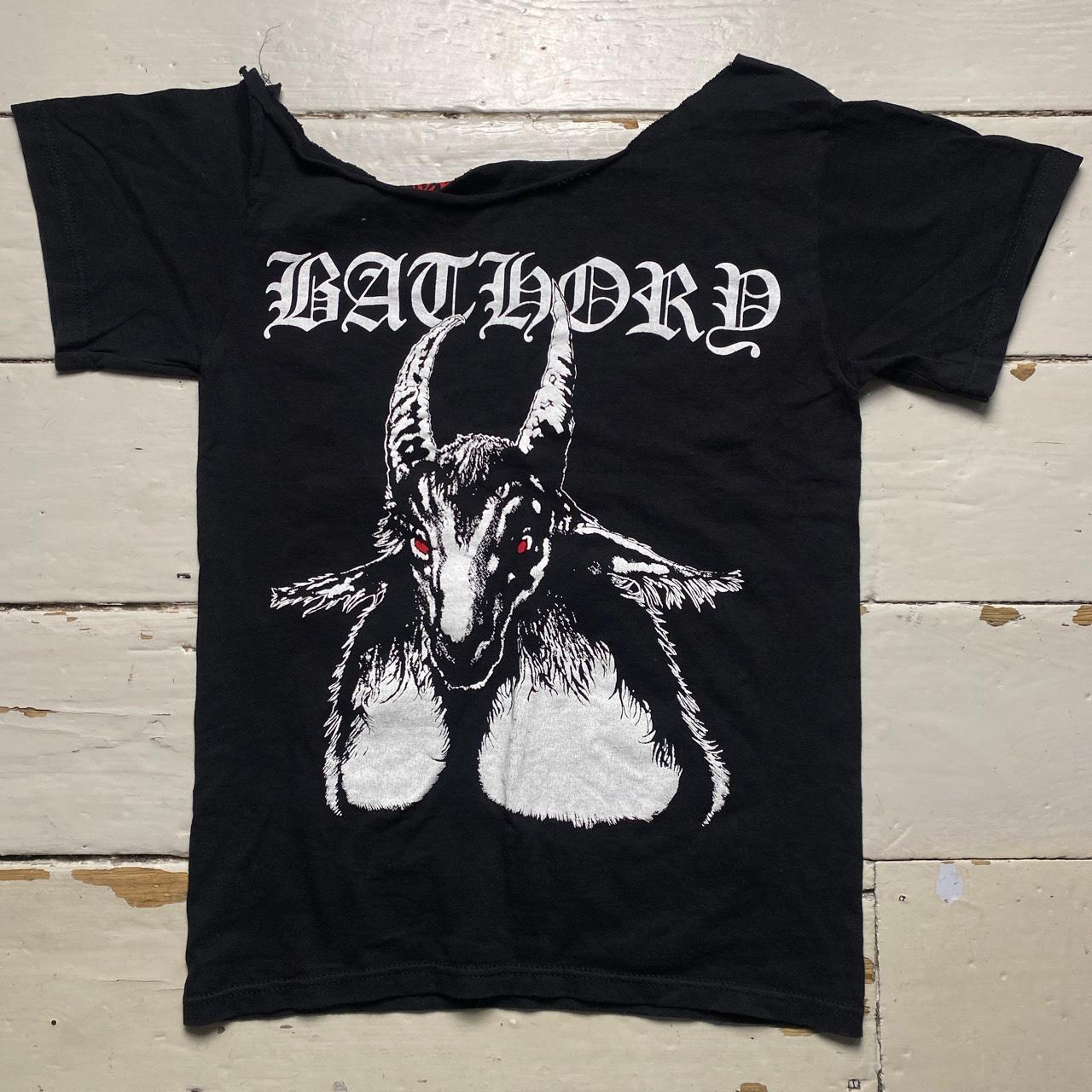 Elizabeth Bathory Goth Grunge T Shirt Black and White