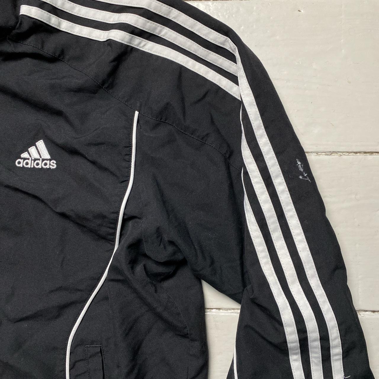 Adidas Vintage Shell Tracksuit Jacket Black and White