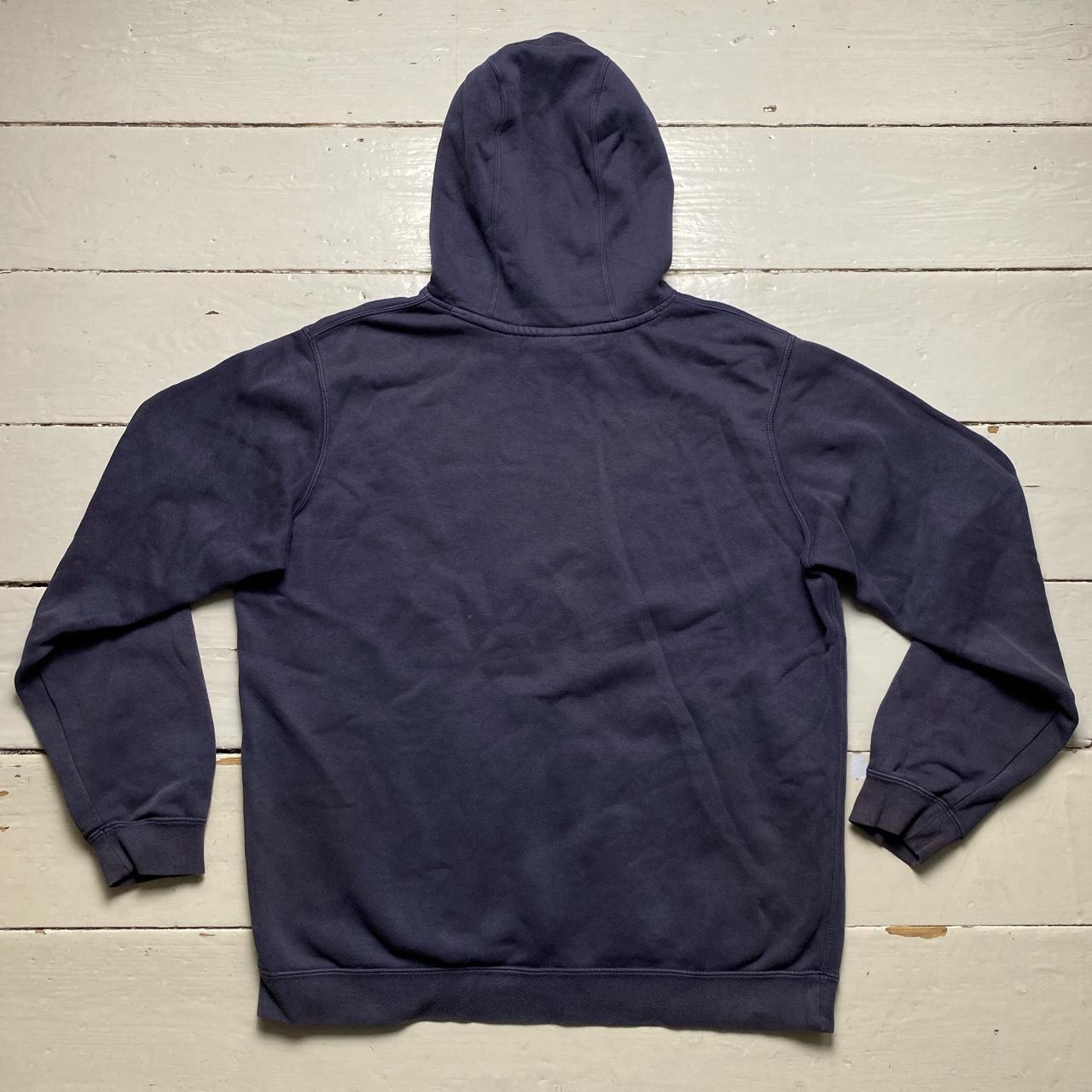 Nike Club Spellout Navy and White Hoodie