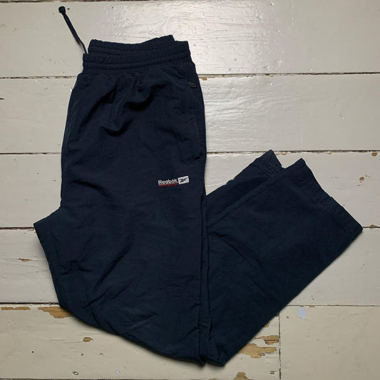 Reebok Athletic Department Baggy Navy Track Pant Shell Bottoms