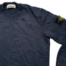 Stone Island Navy Crewneck Square Outline Repeat Jumper