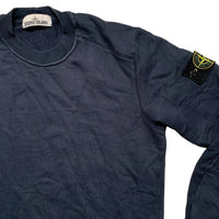 Stone Island Navy Crewneck Square Outline Repeat Jumper