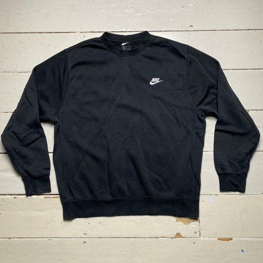 Nike Swoosh Jumper Black and White Swoosh