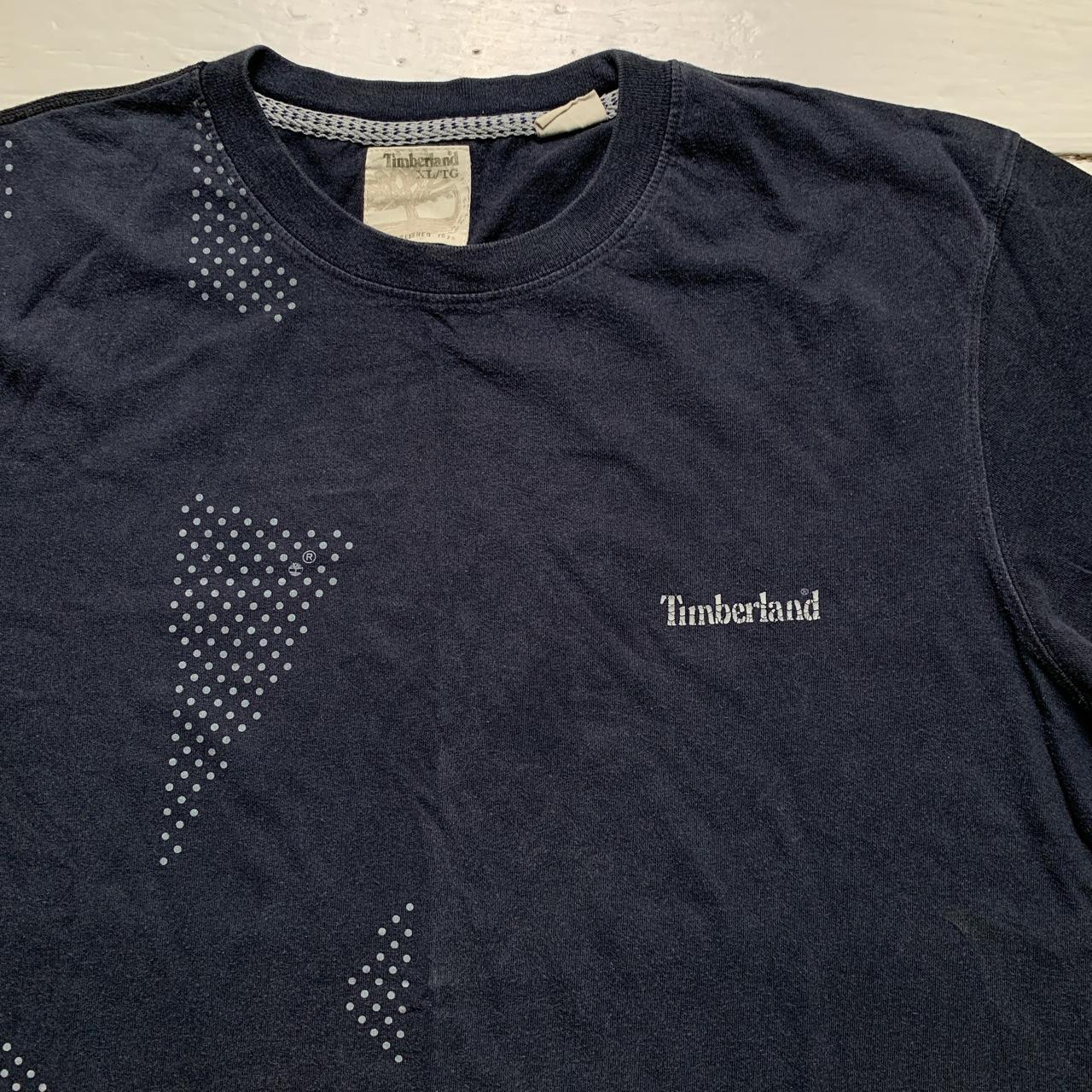 Timberland Navy and Grey Tree T Shirt