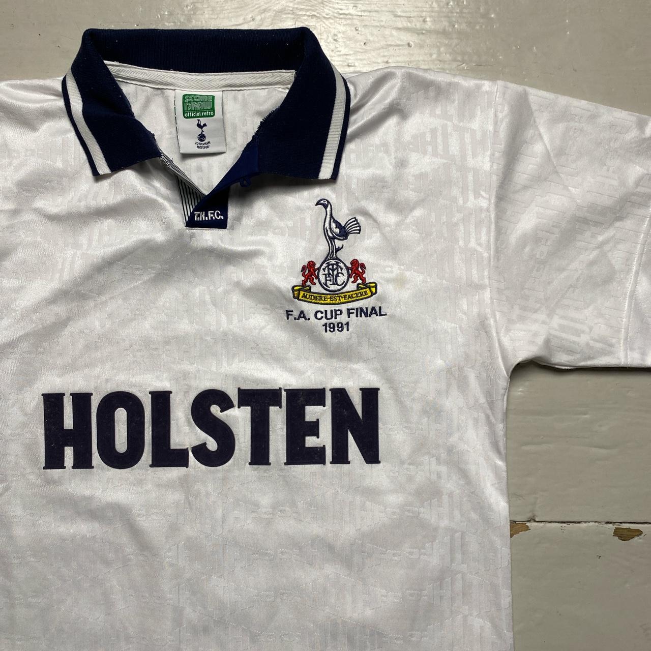Tottenham Holsten FA CUP Final 1991 Score Draw Retro Jersey