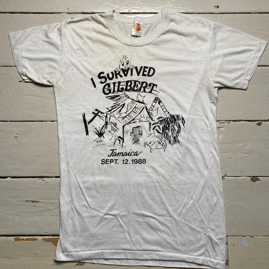 I Survived Gilbert Jamaica Vintage 90’s Hurricane T Shirt