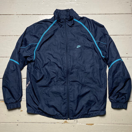 Nike Air Vintage Shell Jacket Navy and Light Blue