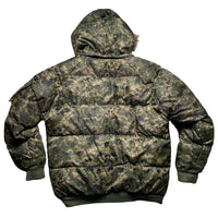 Down Impact Digi Camouflage Reversible Black Puffer Coat (L)