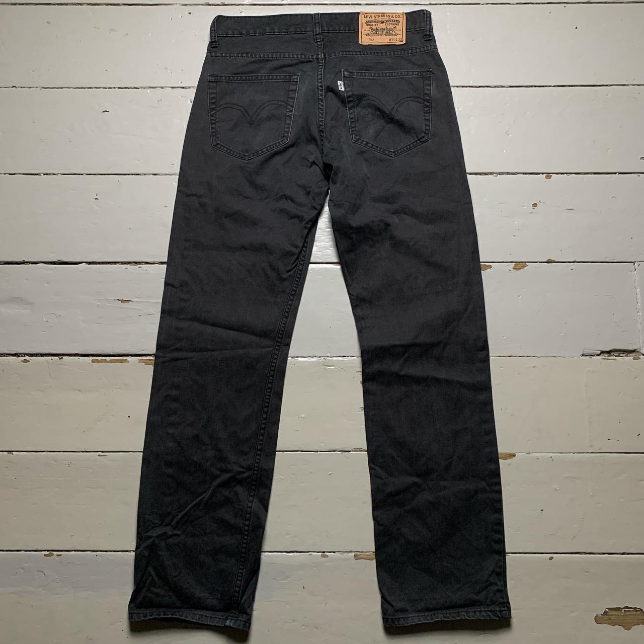 Levis 752 Black and White Jeans