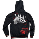 Ecko London Vintage Unlimited Black Blue and Red Graffiti Hoodie