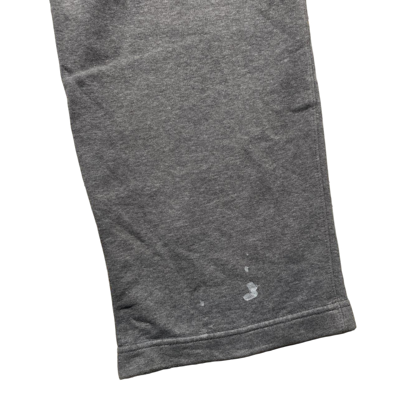 Nike Grey and White Swoosh Baggy Joggers (L)