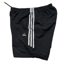 Adidas Black and White Baggy Shell Track Pant Shorts (M)