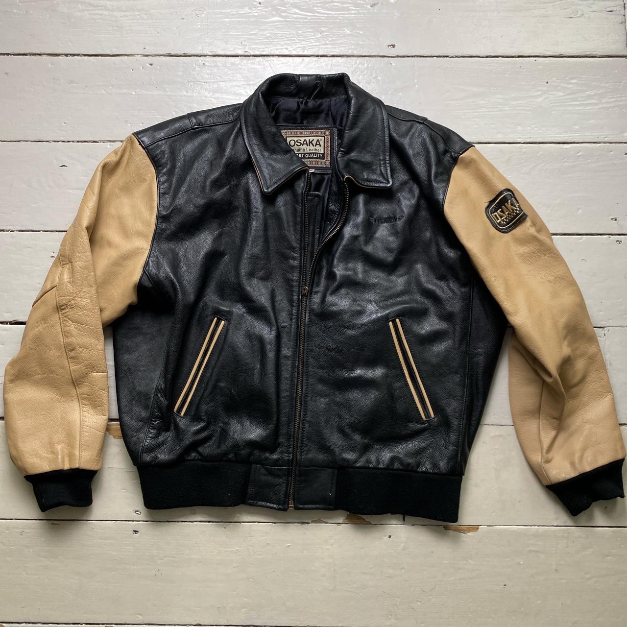 Osaka Champion Red Indian Leather Bomber Jacket