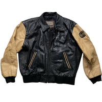 Osaka Champion Red Indian Leather Bomber Jacket (L)