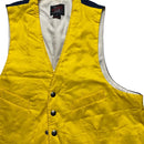 Woolrich Yellow and Navy Gilet Waistcoat (L)
