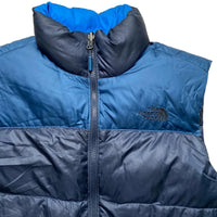 The North Face Nuptse 700 Two Tone Blue Gilet (XS)