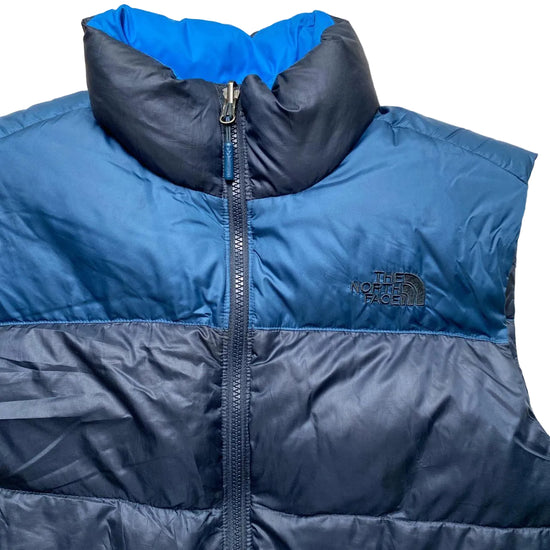 The North Face Nuptse 700 Two Tone Blue Gilet (XS)