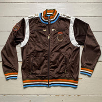 Akademiks Brown Vintage Tracksuit Jacket