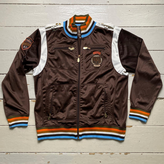 Akademiks Brown Vintage Tracksuit Jacket