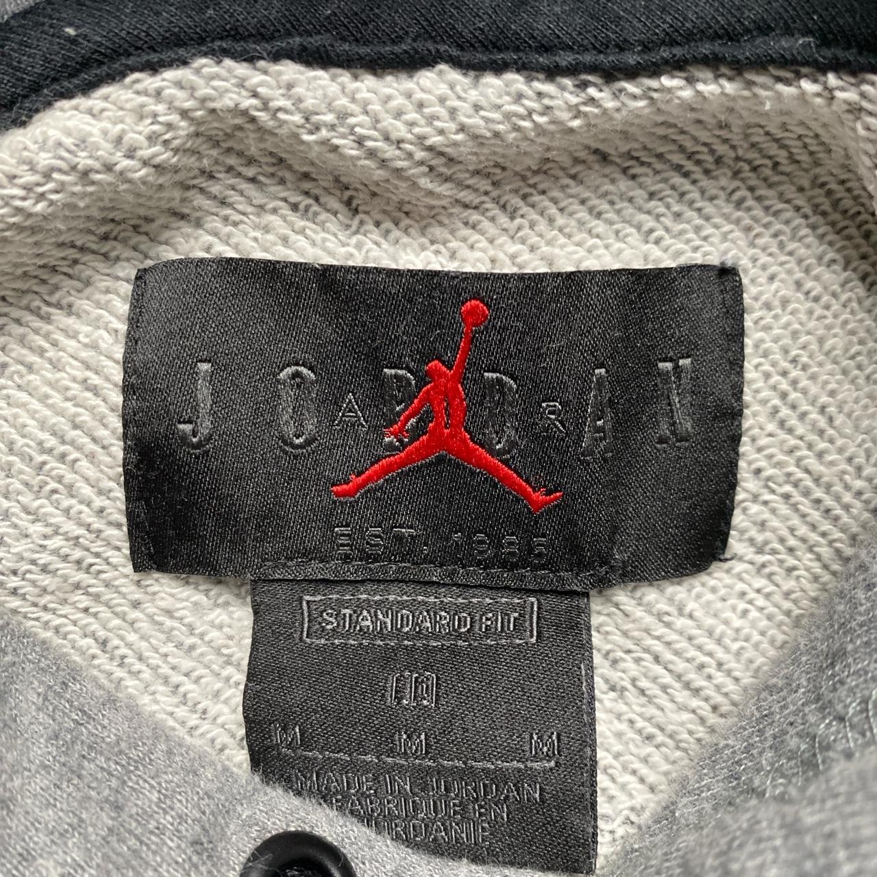 Nike Air Jordan Grey and Black Hoodie