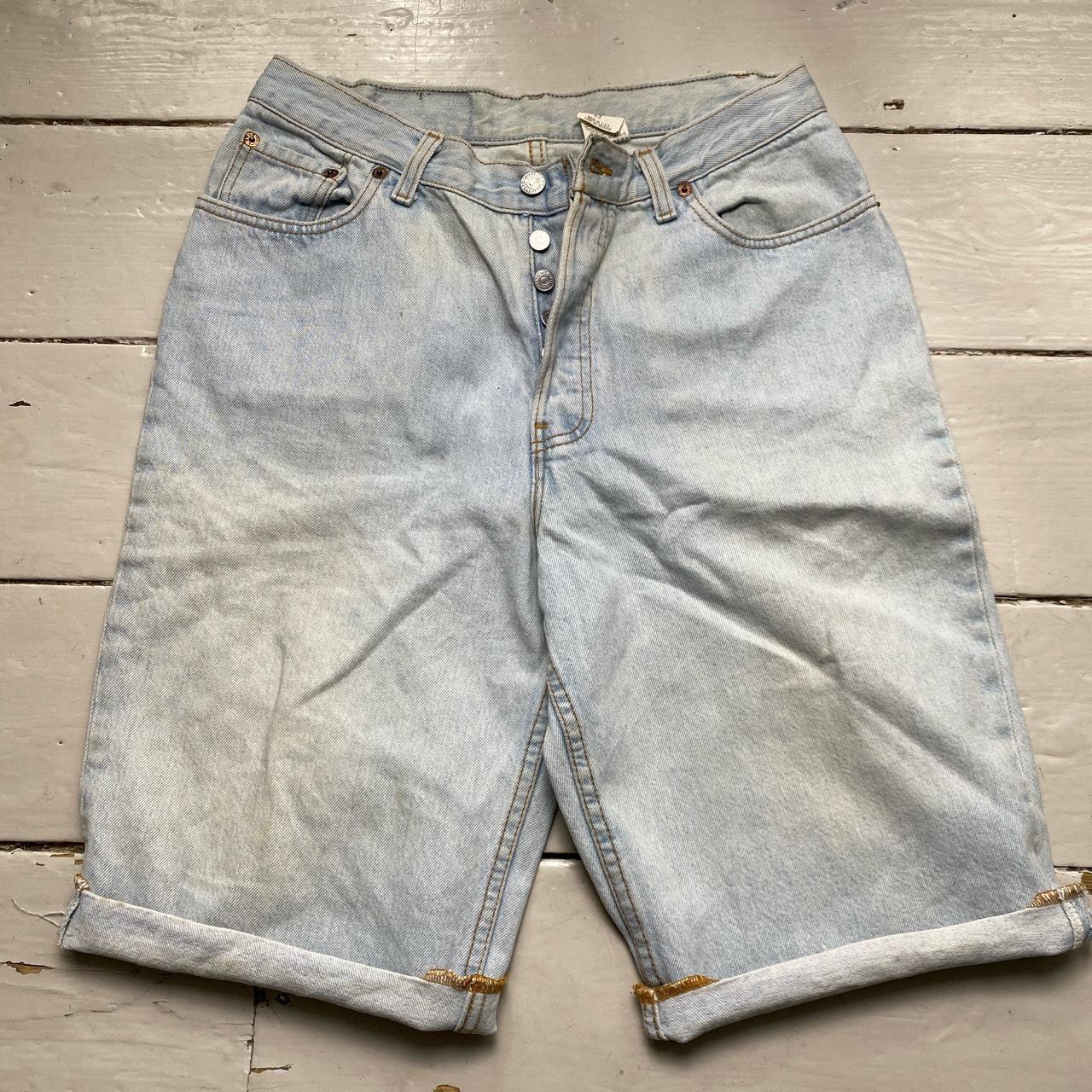 Levis 37501-0133 Vintage Made in USA Light Blue Jean Short Jorts