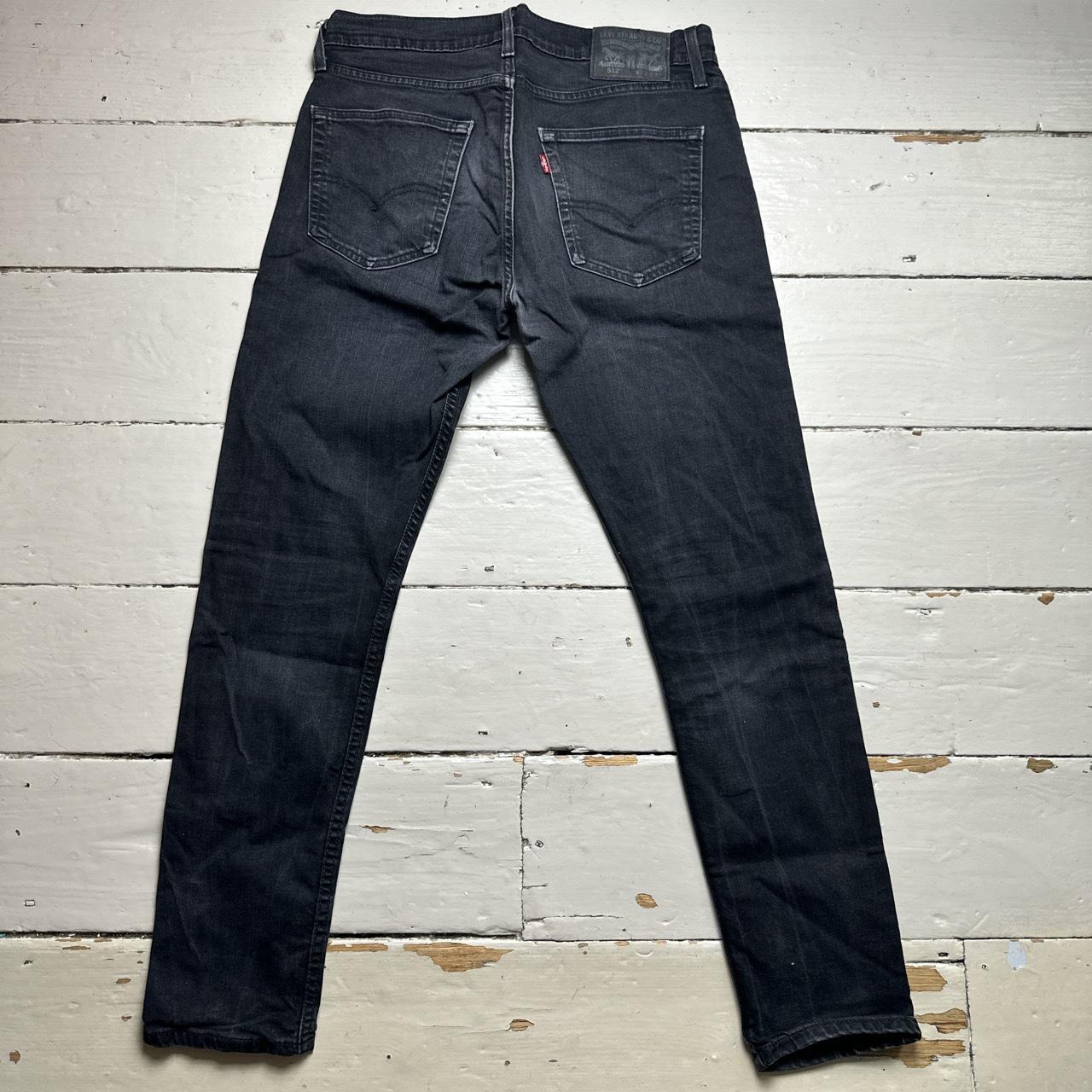 Levis 512 Black Charcoal Slim Jeans