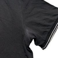 Stone Island Black and White Short Sleeve Polo Shirt (S)