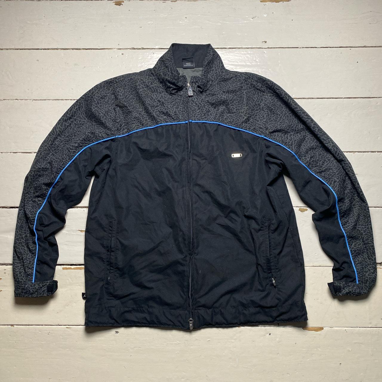 Jordan Air Force 1 Vintage Black and Blue Tracksuit Jacket