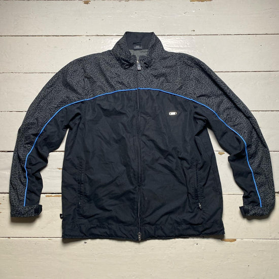 Jordan Air Force 1 Vintage Black and Blue Tracksuit Jacket