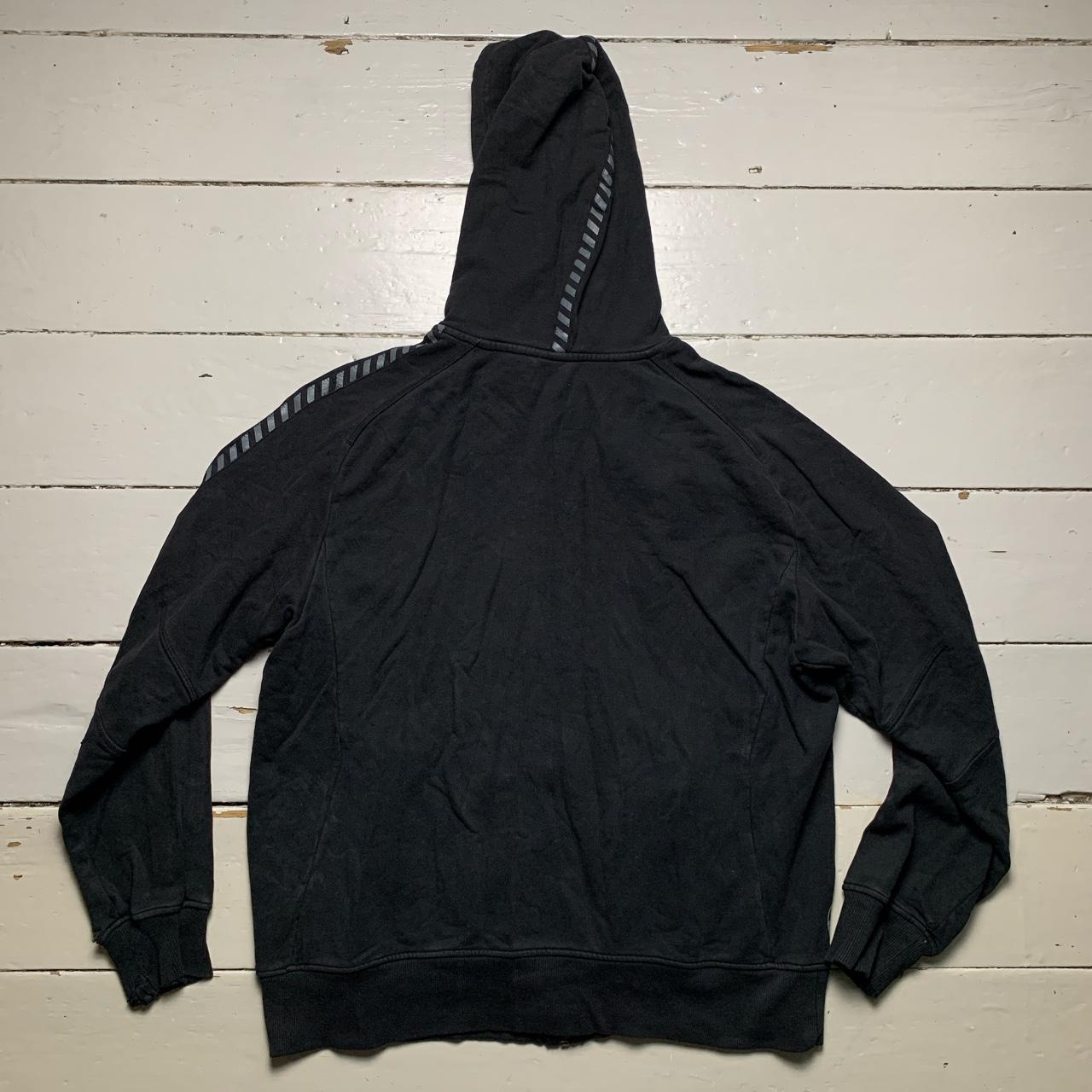 Nike Training Vintage Black and Grey Swoosh Hoodie