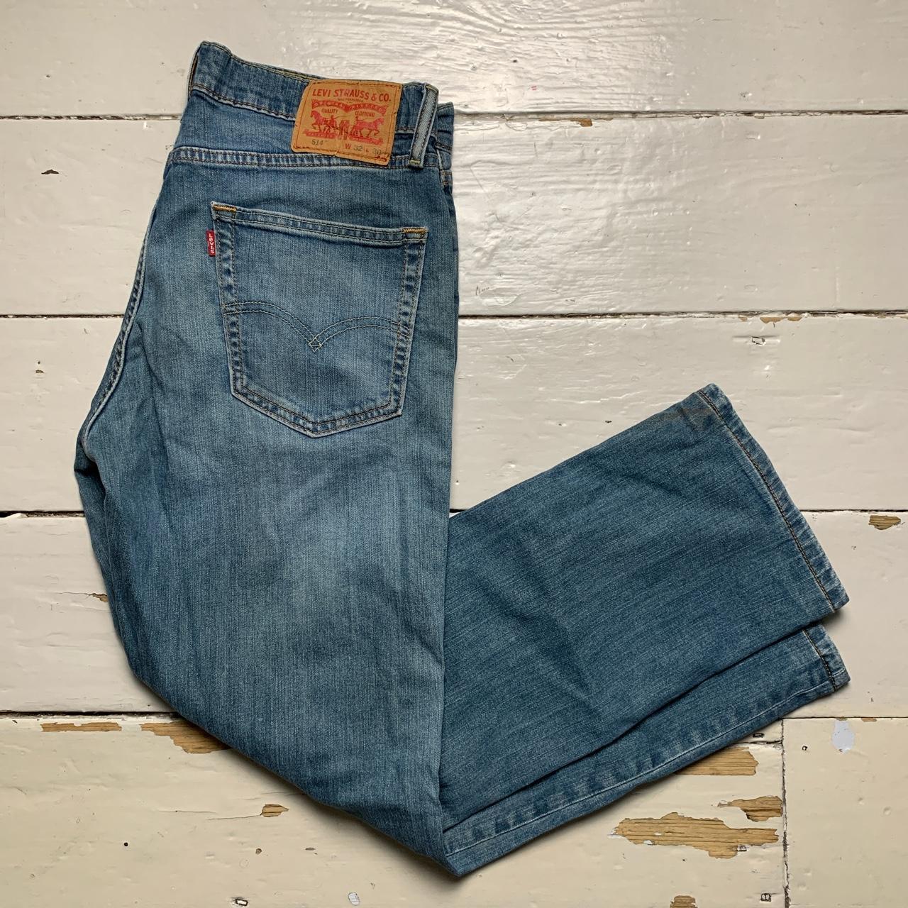 Levis 514 Stonewashed Blue Jeans