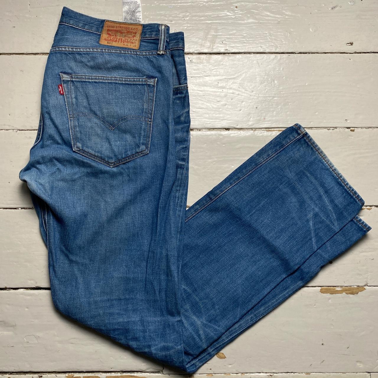 Levis 501 Navy Stonewash Jeans