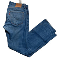Levis 501 Navy Stonewash Jeans (36W)