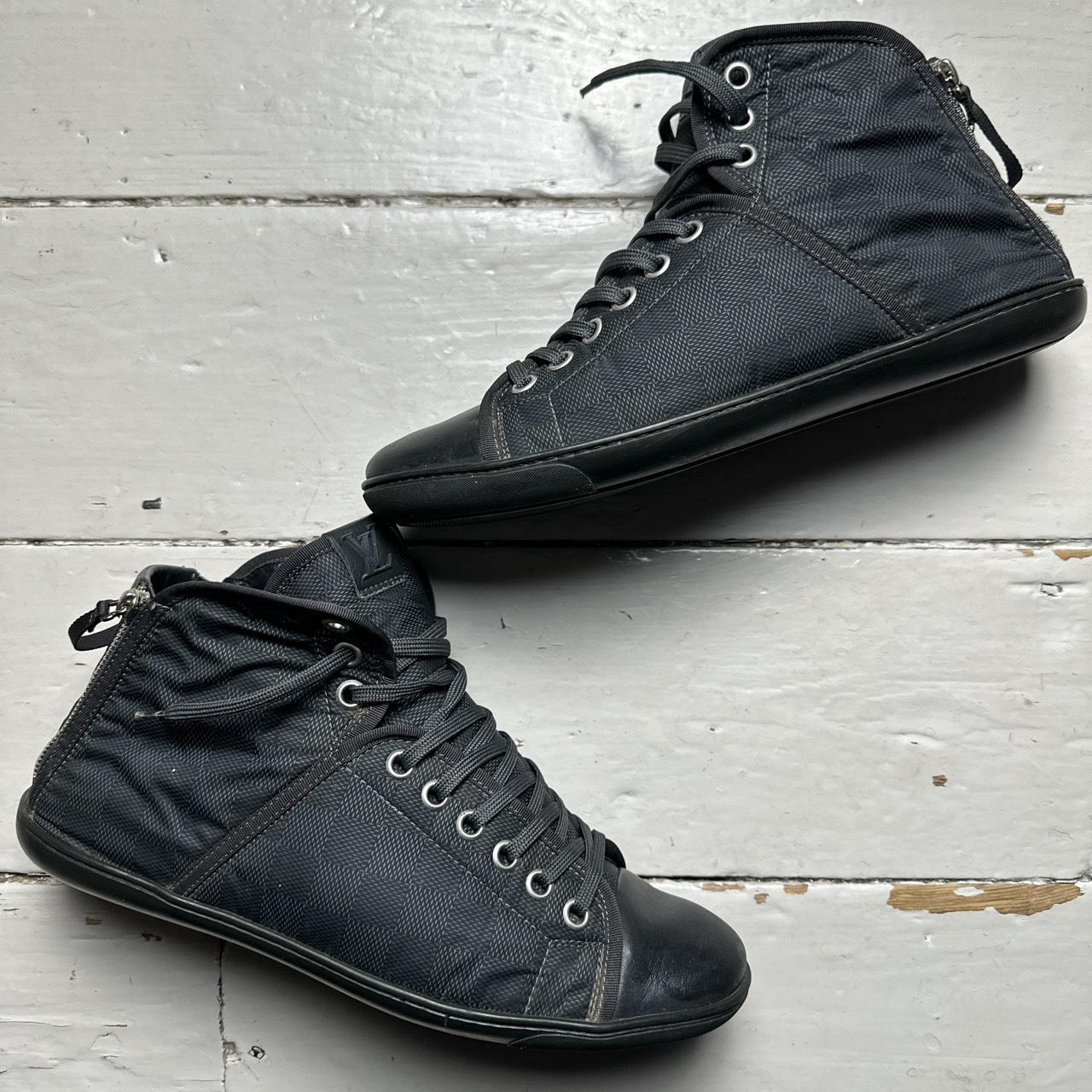 Louis Vuitton Monogram High Trainers Black