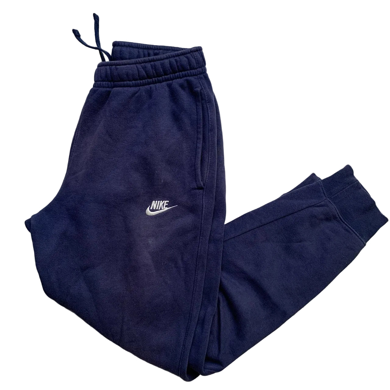 Nike Swoosh Navy and White Joggers (S)