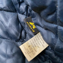 Avirex Faux Leather Baby Blue and Navy Bomber Jacket