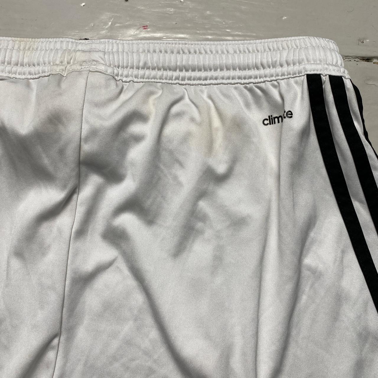 Adidas White and Black Football Shorts