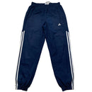 Adidas Navy and White Shell Trackpant Bottoms (S)
