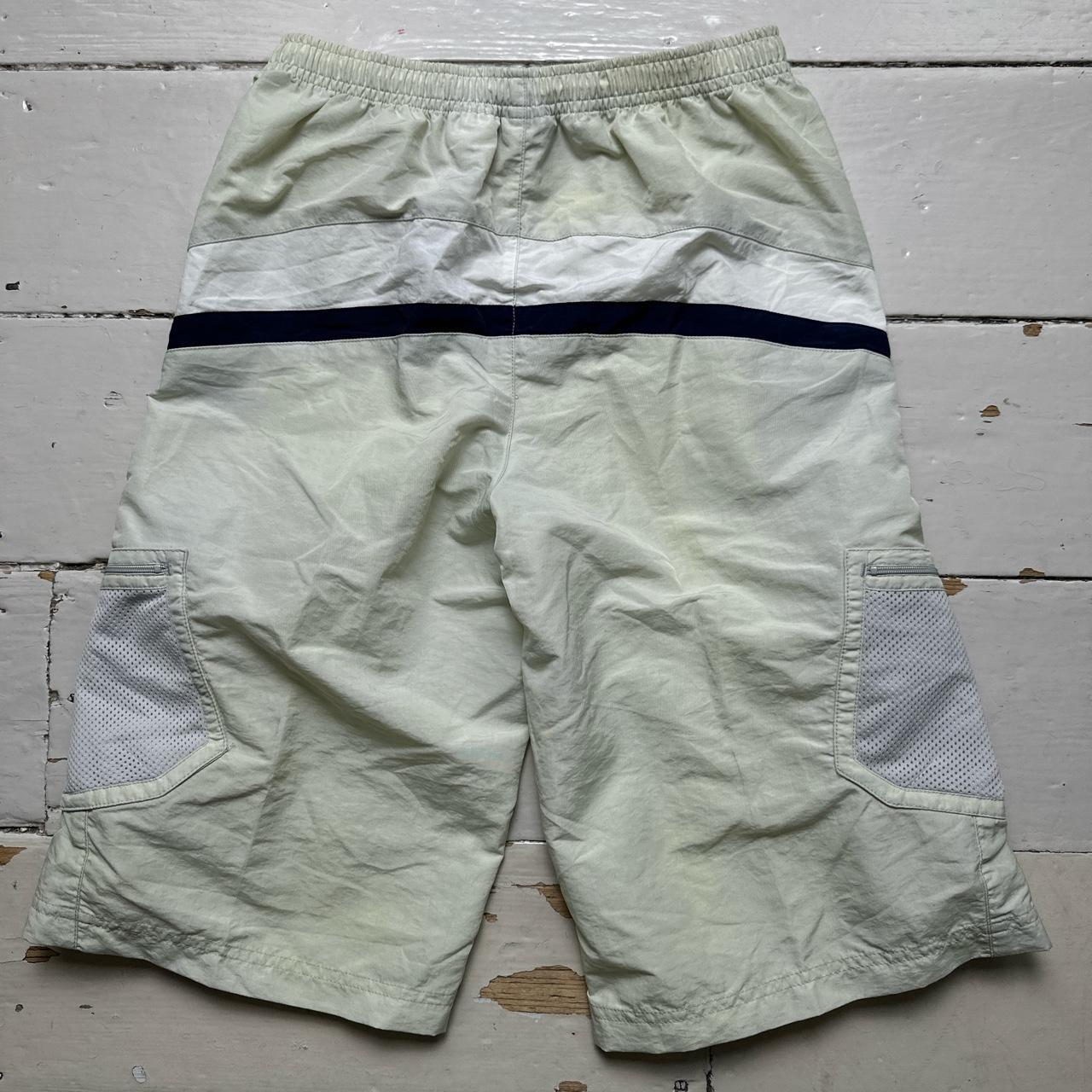 Nike Vintage Shell Track Pant Shorts Cream and Navy