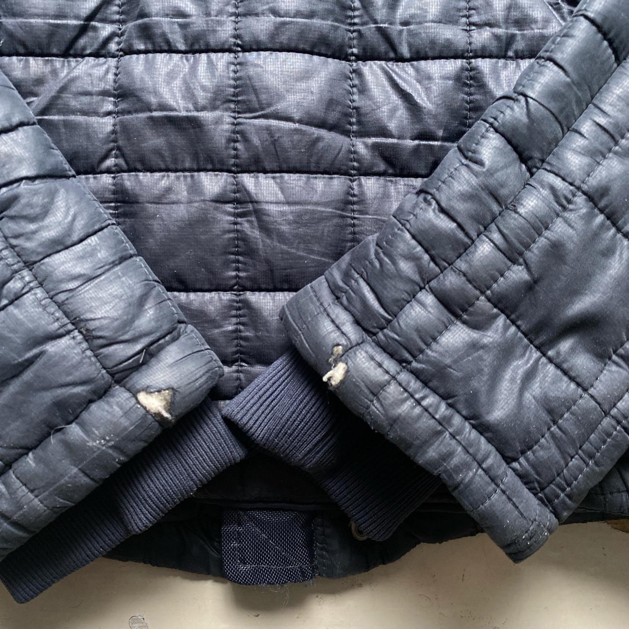 G Star Raw Navy and White Puffer Jacket