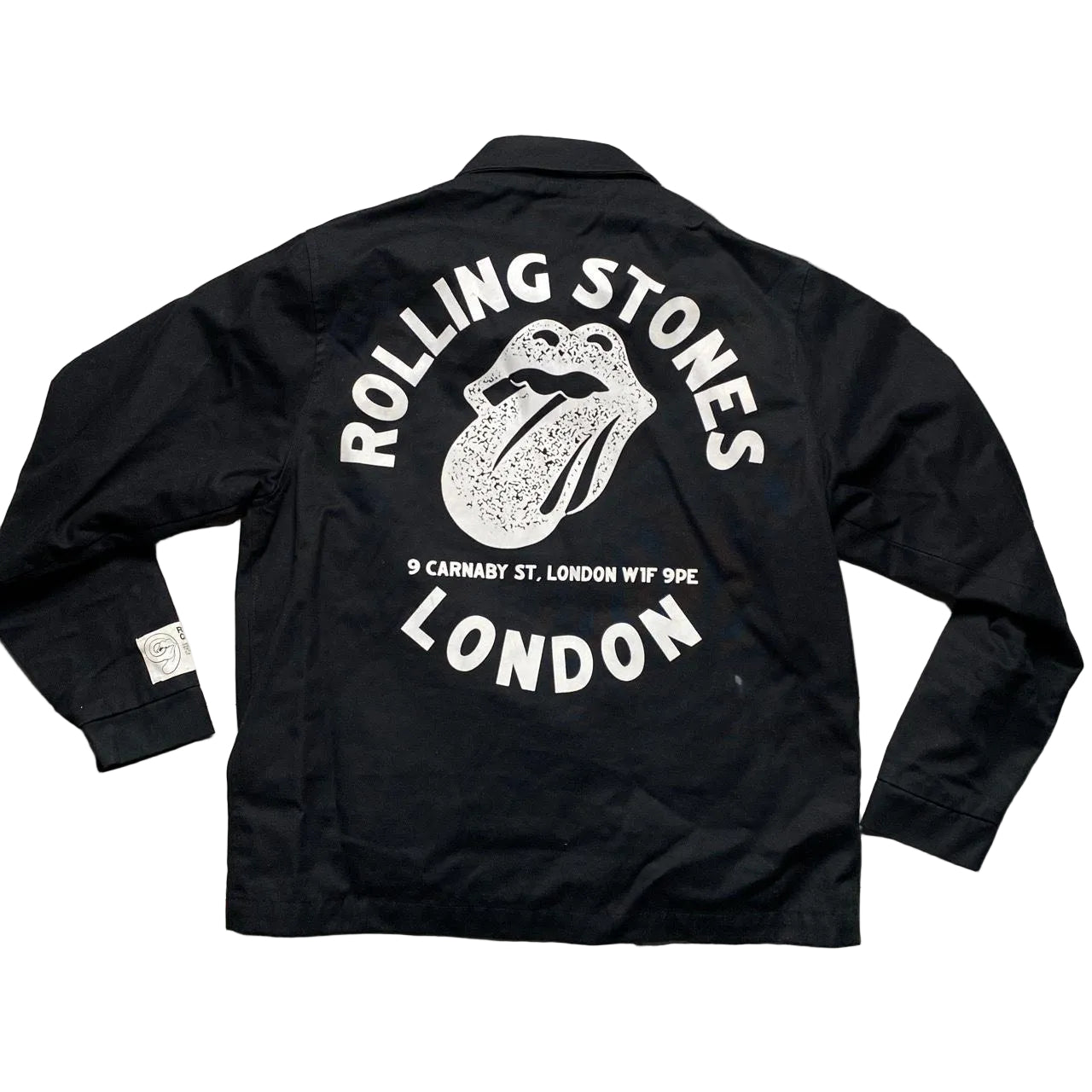 Rolling Stones London Carnaby Black Bomber Jacket (M)